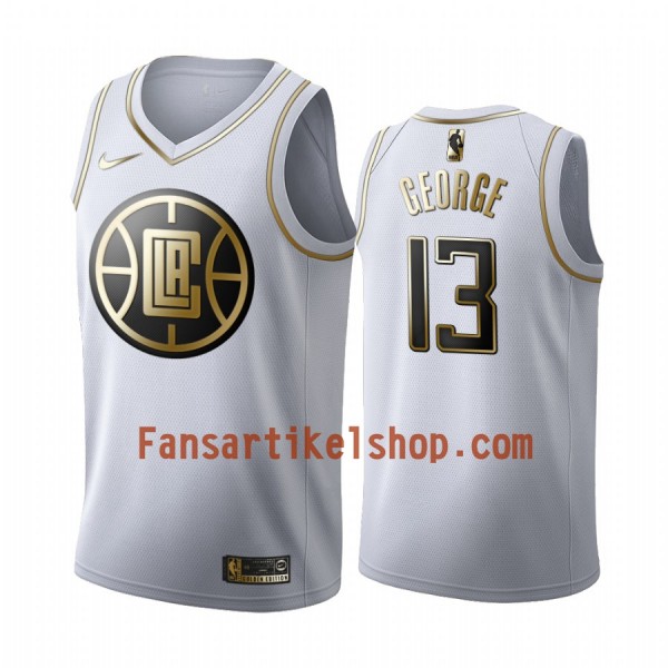 NBA Los Angeles Clippers Trikot Paul George 13 Nike 2019-2020 Weiß Golden Edition Swingman - Herren